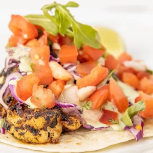 Spicy Shrimp Taco.