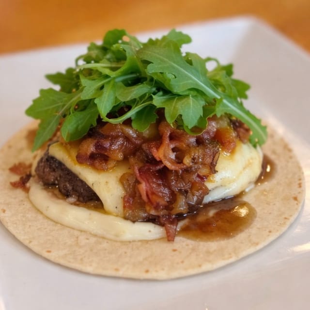Bacon Jam Burger Taco.